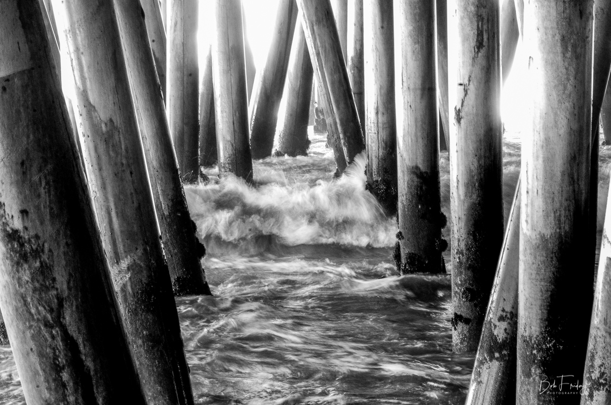 Under the Boardwalk B&W